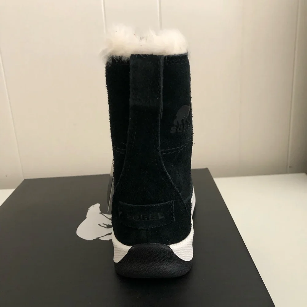 Sorel Kids Toddler Black Whitney Joan Lace Waterproof Suede Boots 10